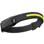 Linterna frontal recargable y ultraliviana con sensor de movimiento