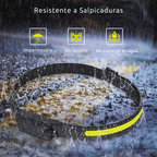 Linterna frontal recargable y ultraliviana con sensor de movimiento